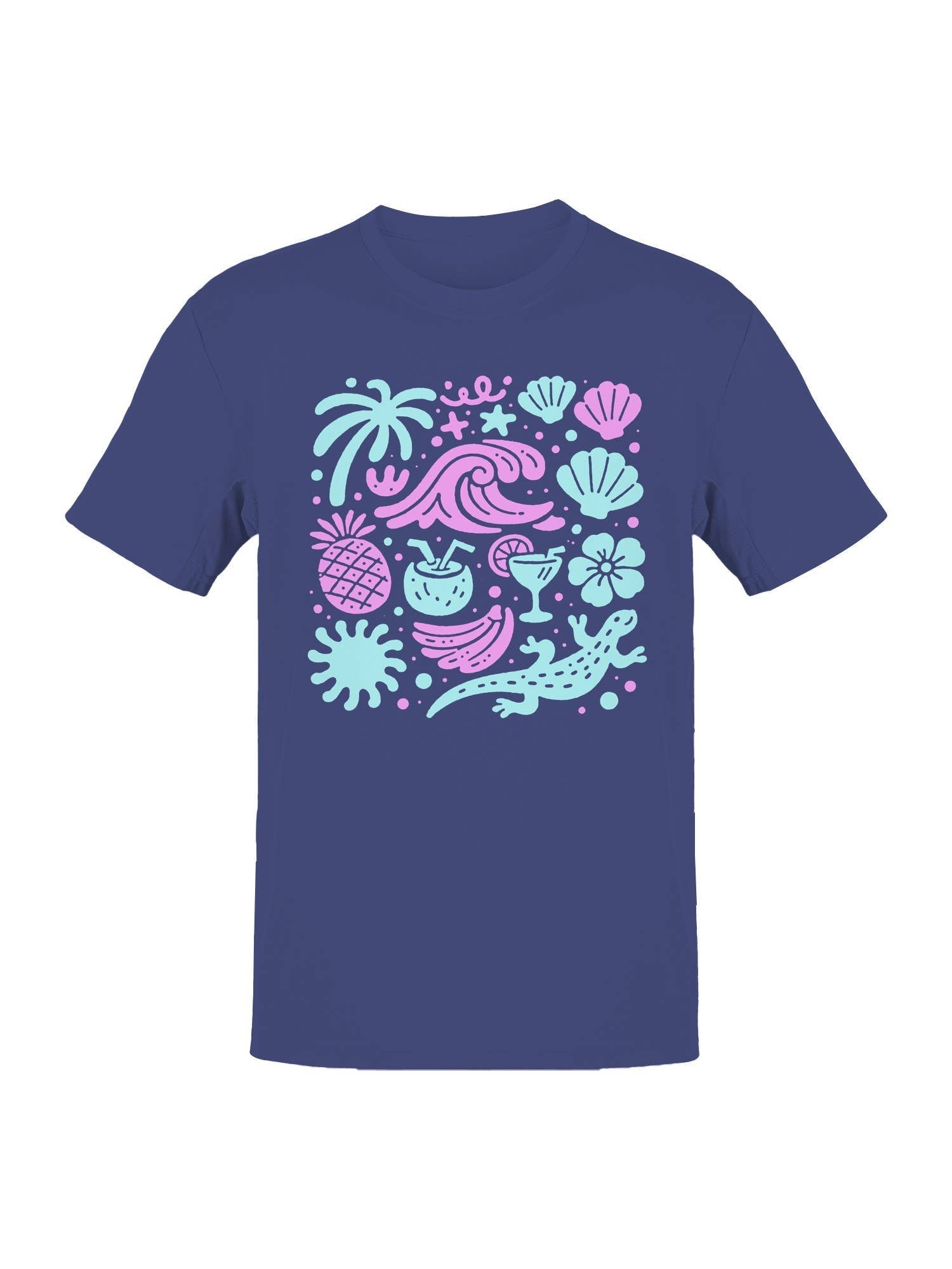 Tropical Beach Vibes Artwork Men's - Adult & Kids T-Shirts, Sweatshirts & Hoodies apparel design preview 1