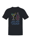 Just Add Vodka Neon Art Men's - Adult & Kids T-Shirts, Sweatshirts & Hoodies apparel design preview 1