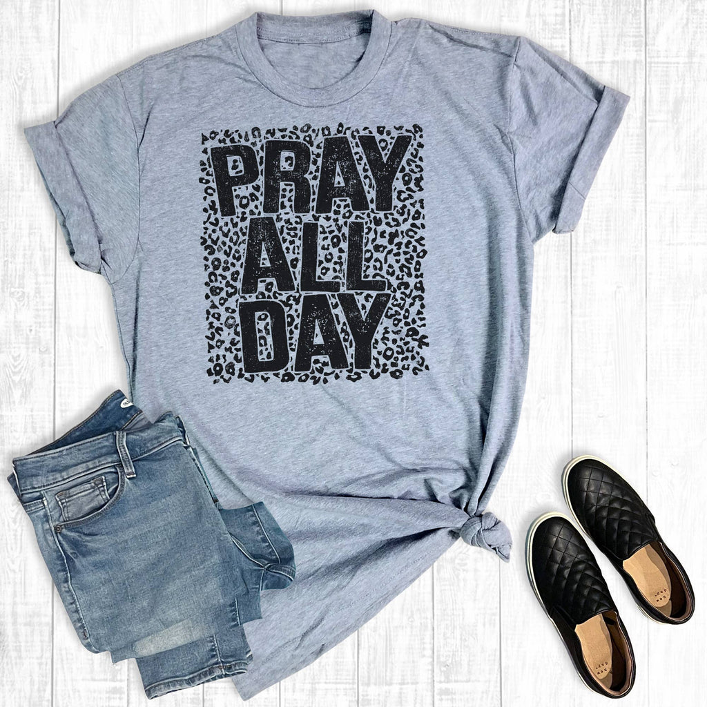 Pray All Day Graphic - Adult & Kids T-Shirts, Sweatshirts & Hoodies apparel design preview 1