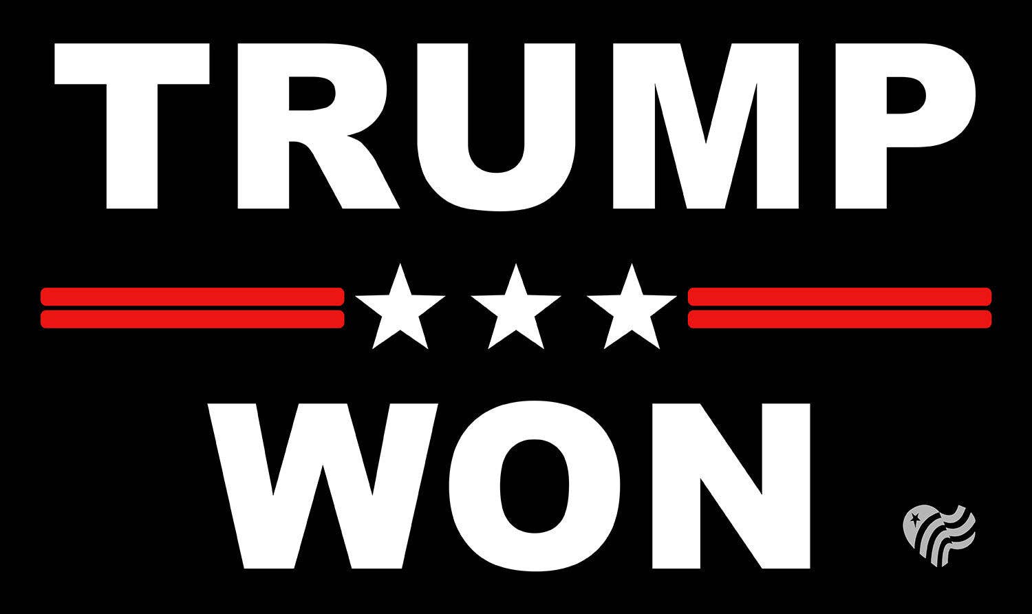 Trump Won Sticker - Adult & Kids T-Shirts, Sweatshirts & Hoodies apparel design preview 1