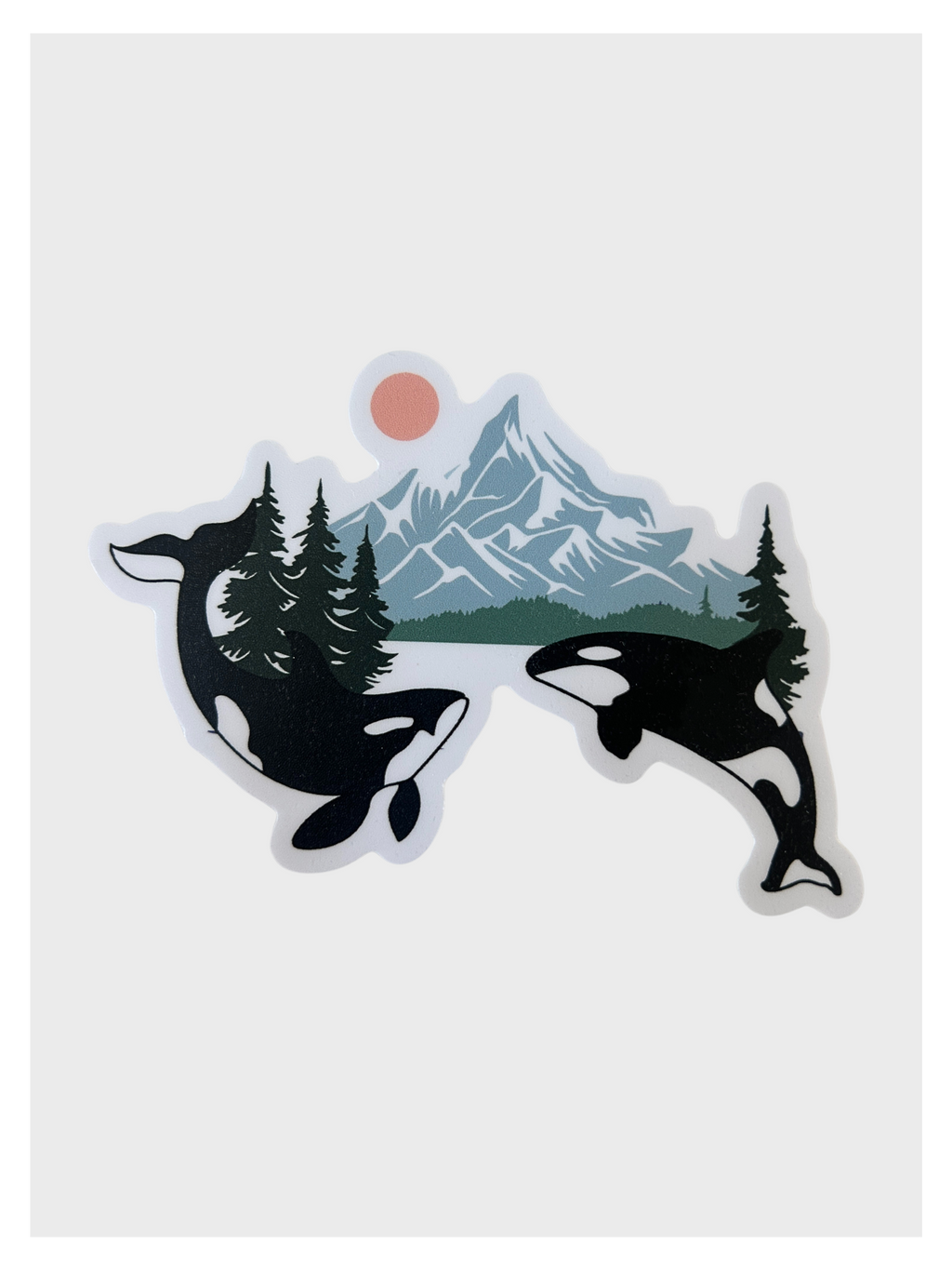 Orca Whale Sticker - Adult & Kids T-Shirts, Sweatshirts & Hoodies apparel design preview 1