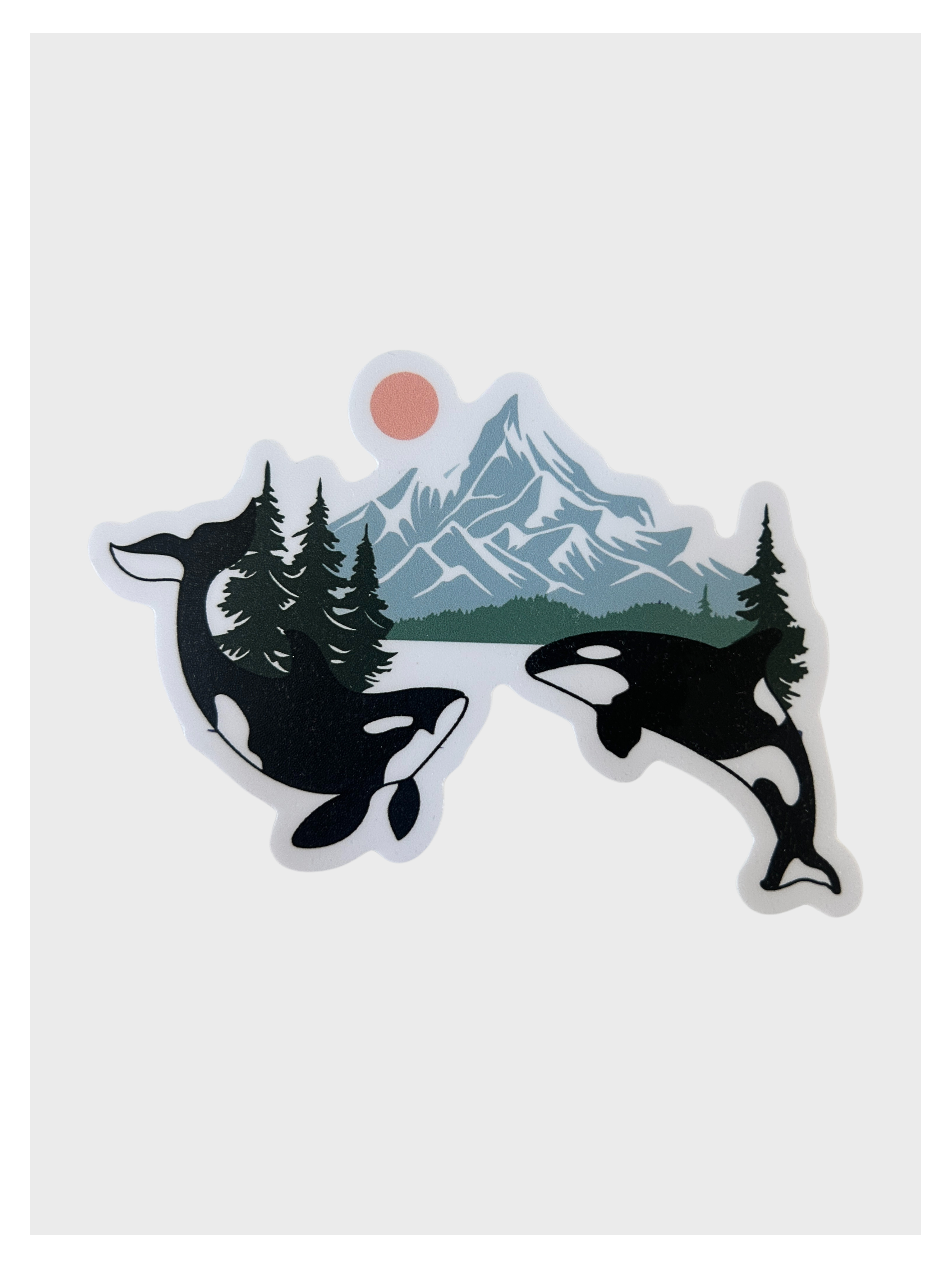Orca Whale Sticker - Adult & Kids T-Shirts, Sweatshirts & Hoodies apparel design preview 1