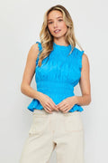 Smocked Peplum Sleeveless Top - Adult & Kids T-Shirts, Sweatshirts & Hoodies apparel design preview 1