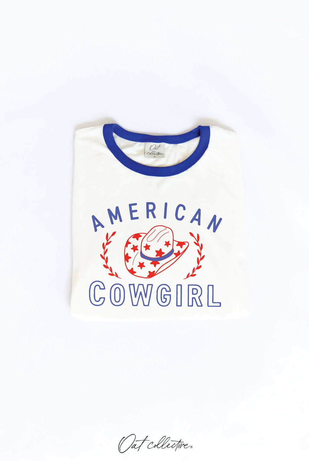 American Cowgirl Ringer Graphic Top - Adult & Kids T-Shirts, Sweatshirts & Hoodies apparel design preview 1