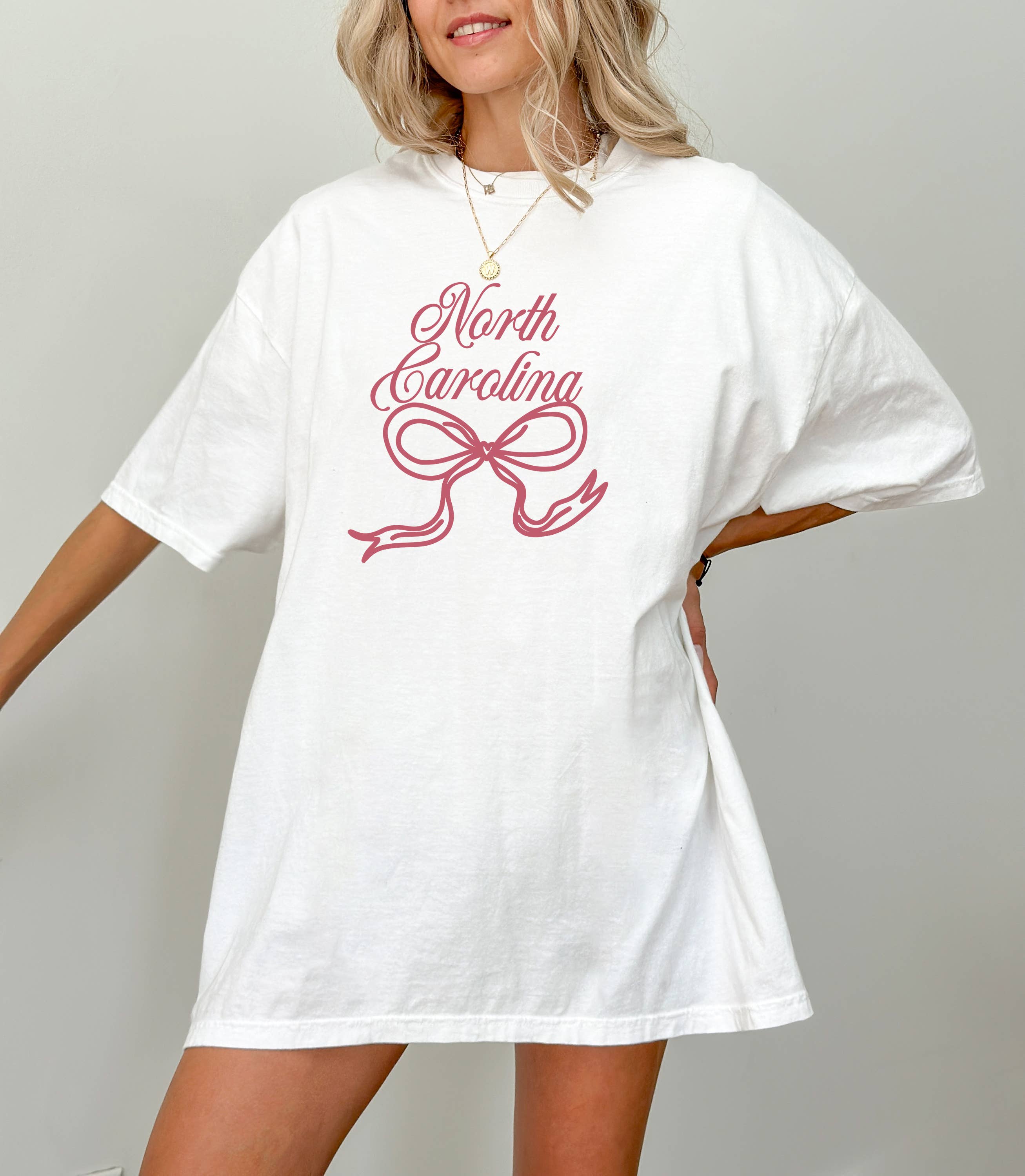 Bow Preppy, Soft Girl, Coquette, North Carolina - Adult & Kids T-Shirts, Sweatshirts & Hoodies apparel design preview 1