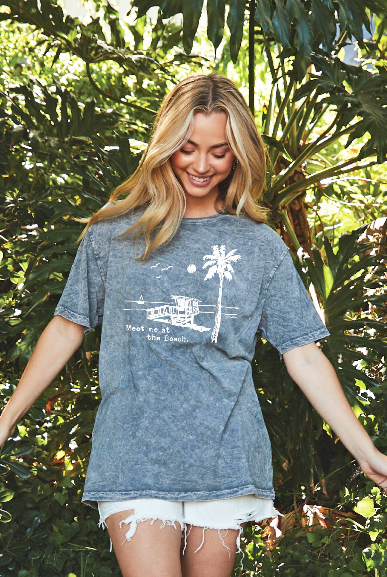 Meet Me At the Beach Mineral Graphic Top - Adult & Kids T-Shirts, Sweatshirts & Hoodies apparel design preview 1