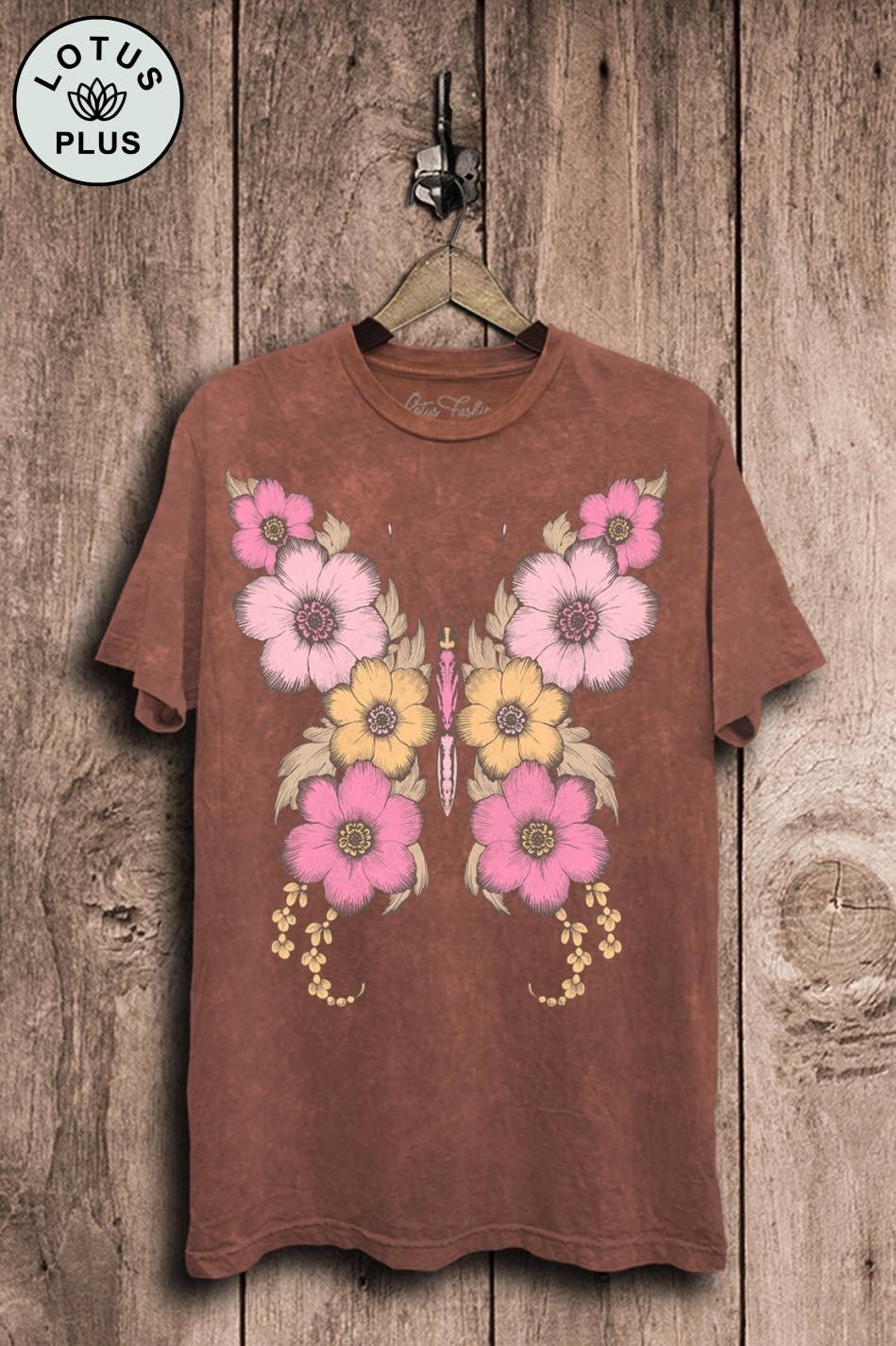 Butterfly Flowers Graphic Top - Adult & Kids T-Shirts, Sweatshirts & Hoodies apparel design preview 1
