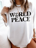 World Peace Human Rights Activism Graphic Ivory - Adult & Kids T-Shirts, Sweatshirts & Hoodies apparel design preview 1