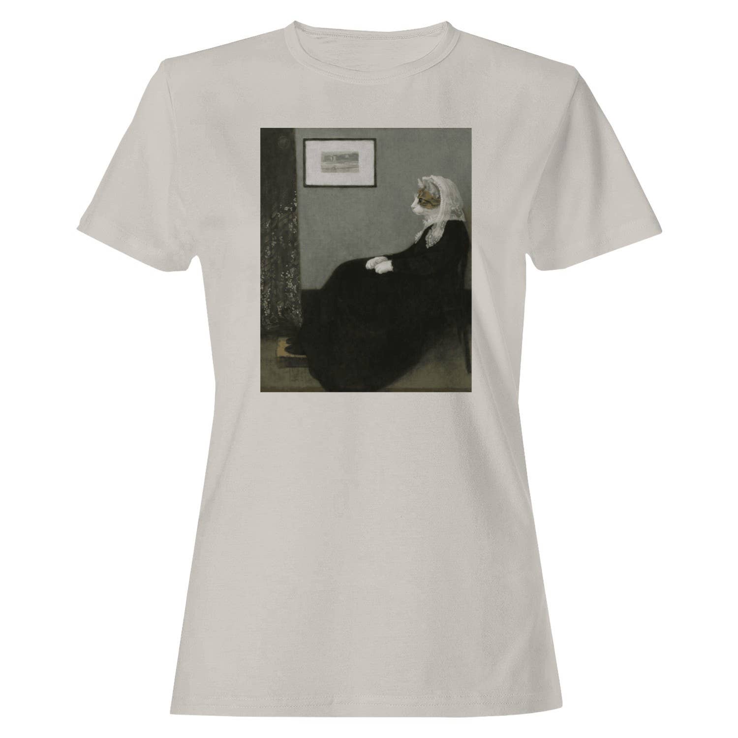 Whistler'S Mother Parody Women's Ice Grey - Adult & Kids T-Shirts, Sweatshirts & Hoodies apparel design preview 1