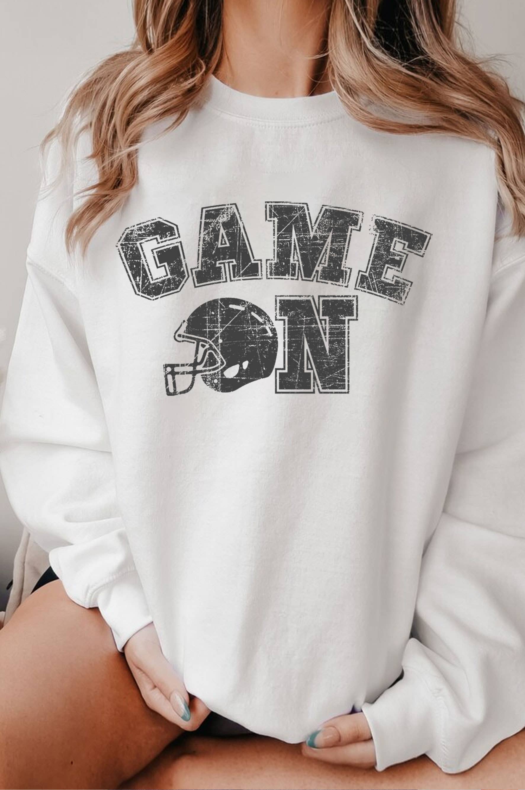 Game On Football Graphic Brushed - Adult & Kids T-Shirts, Sweatshirts & Hoodies apparel design preview 1