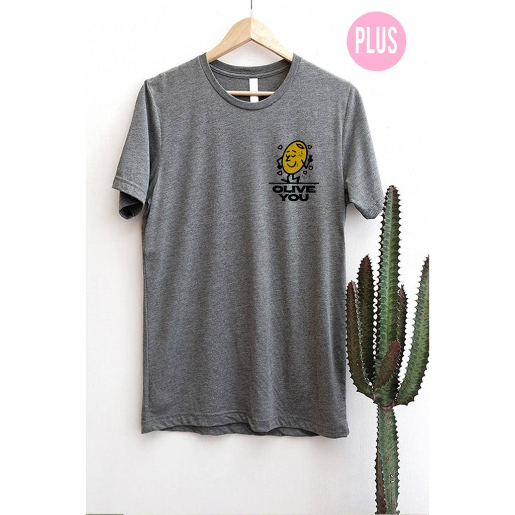 Olive You Graphic Boyfriend T Plus - Adult & Kids T-Shirts, Sweatshirts & Hoodies apparel design preview 1