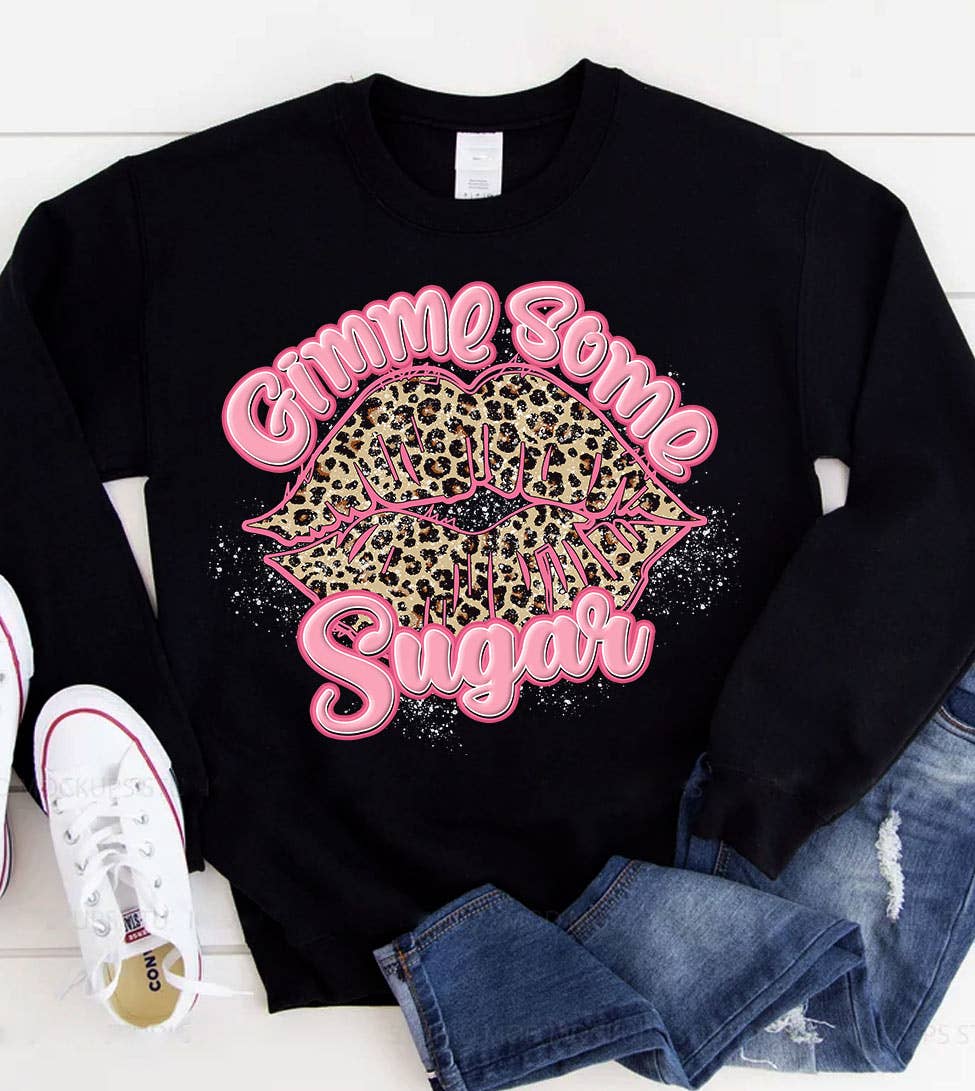 Gimme Some Sugar Valentine's Day Cute Funny - Adult & Kids T-Shirts, Sweatshirts & Hoodies apparel design preview 1