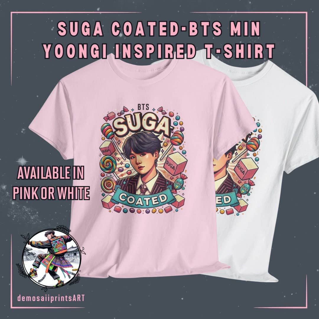 Bts Suga Yoongi Sweet K-Pop Merch, Army Gift - Adult & Kids T-Shirts, Sweatshirts & Hoodies apparel design preview 1