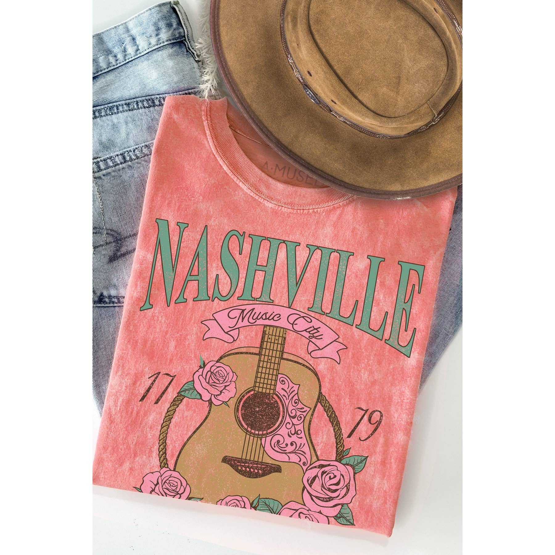 Nashville Mineral Wash - Adult & Kids T-Shirts, Sweatshirts & Hoodies apparel design preview 1