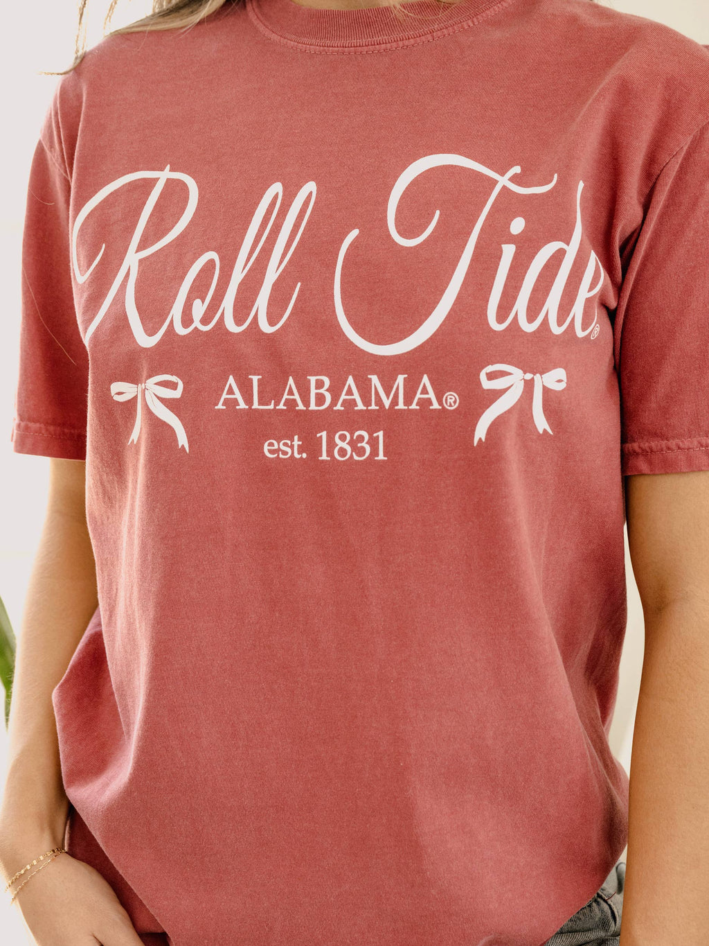 Bama Established Bows Crimson Comfort Colors - Adult & Kids T-Shirts, Sweatshirts & Hoodies apparel design preview 1