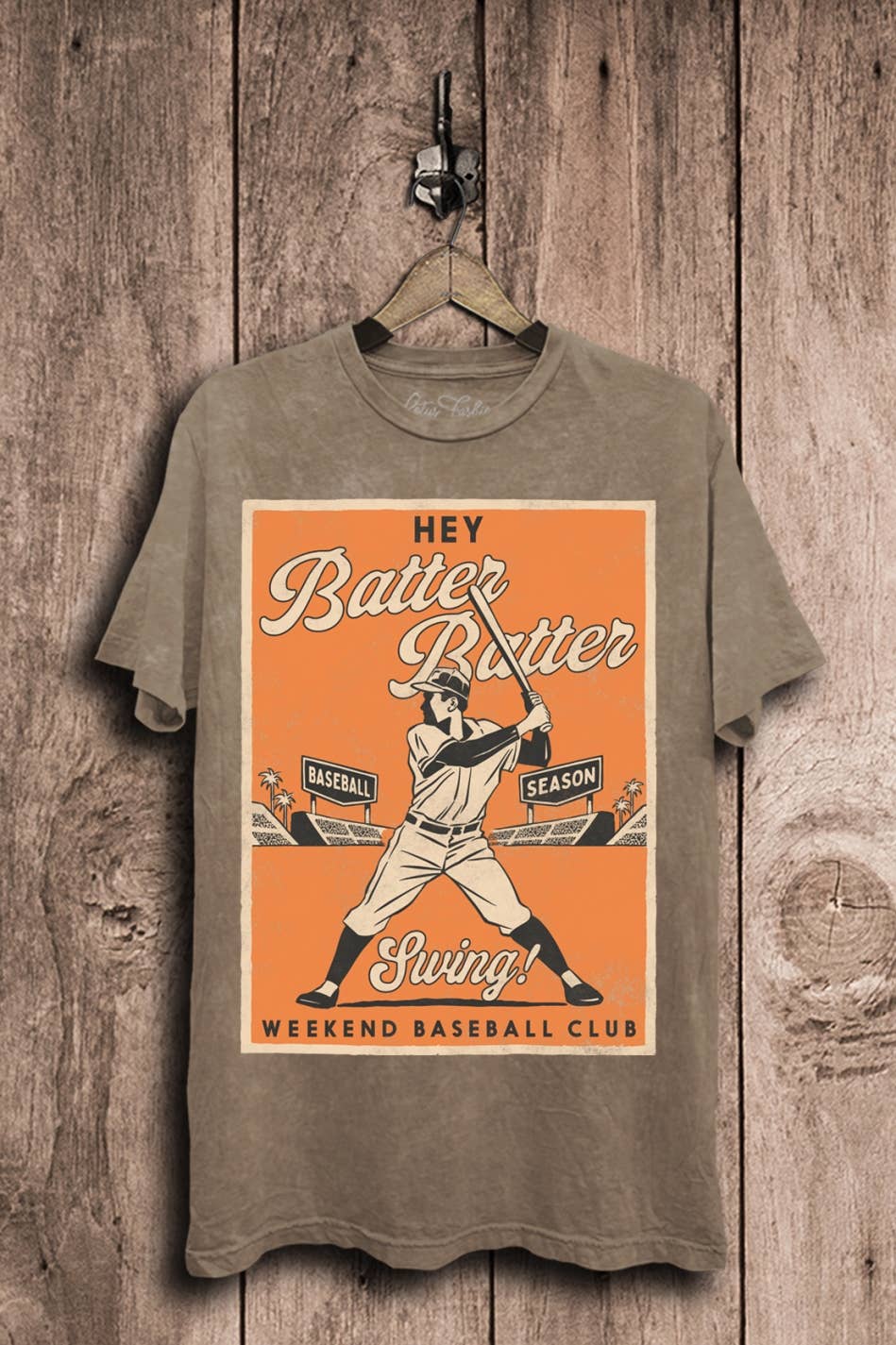 Hey Batter Swing Graphic Top - Adult & Kids T-Shirts, Sweatshirts & Hoodies apparel design preview 1