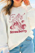 Sweet Fresh Strawberry Cowgirl Graphic Brushed - Adult & Kids T-Shirts, Sweatshirts & Hoodies apparel design preview 1