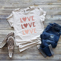 Love x3 Valentine's Day Sizes XS-2XL - Adult & Kids T-Shirts, Sweatshirts & Hoodies apparel design preview 1