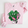 Sparkle Shamrock, Faux Glitter St Patrick's Day - Adult & Kids T-Shirts, Sweatshirts & Hoodies apparel design preview 1
