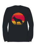 German Shepherd Retro Sunset Men's - Adult & Kids T-Shirts, Sweatshirts & Hoodies apparel design preview 1