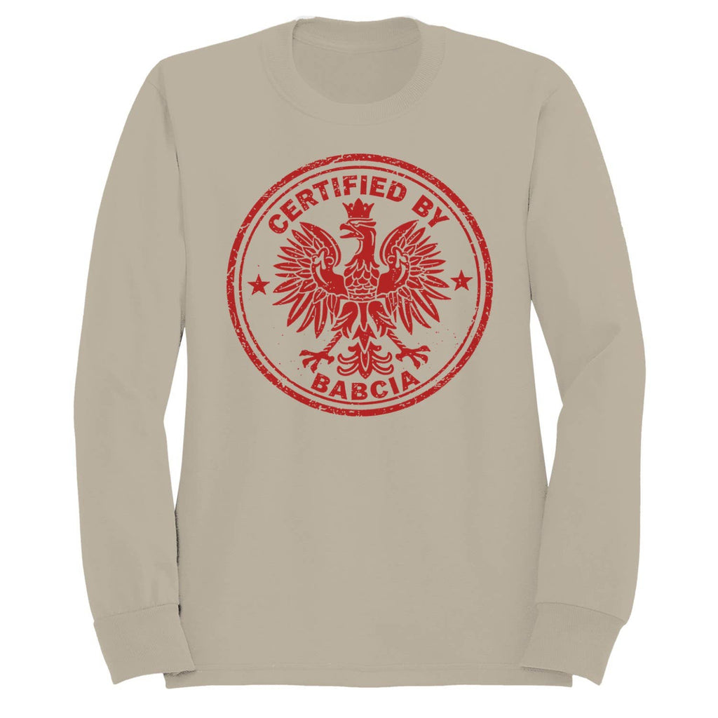 Certified By Babcia Polish Stamp Women's - Adult & Kids T-Shirts, Sweatshirts & Hoodies apparel design preview 1