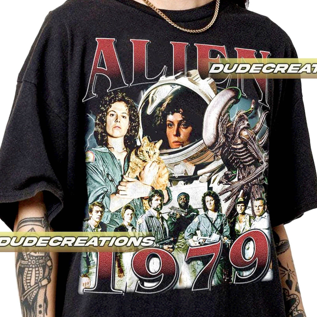 Limited Alien 1979 Vintage Unisex Sci-Fi Fan Gift T - Adult & Kids T-Shirts, Sweatshirts & Hoodies apparel design preview 1