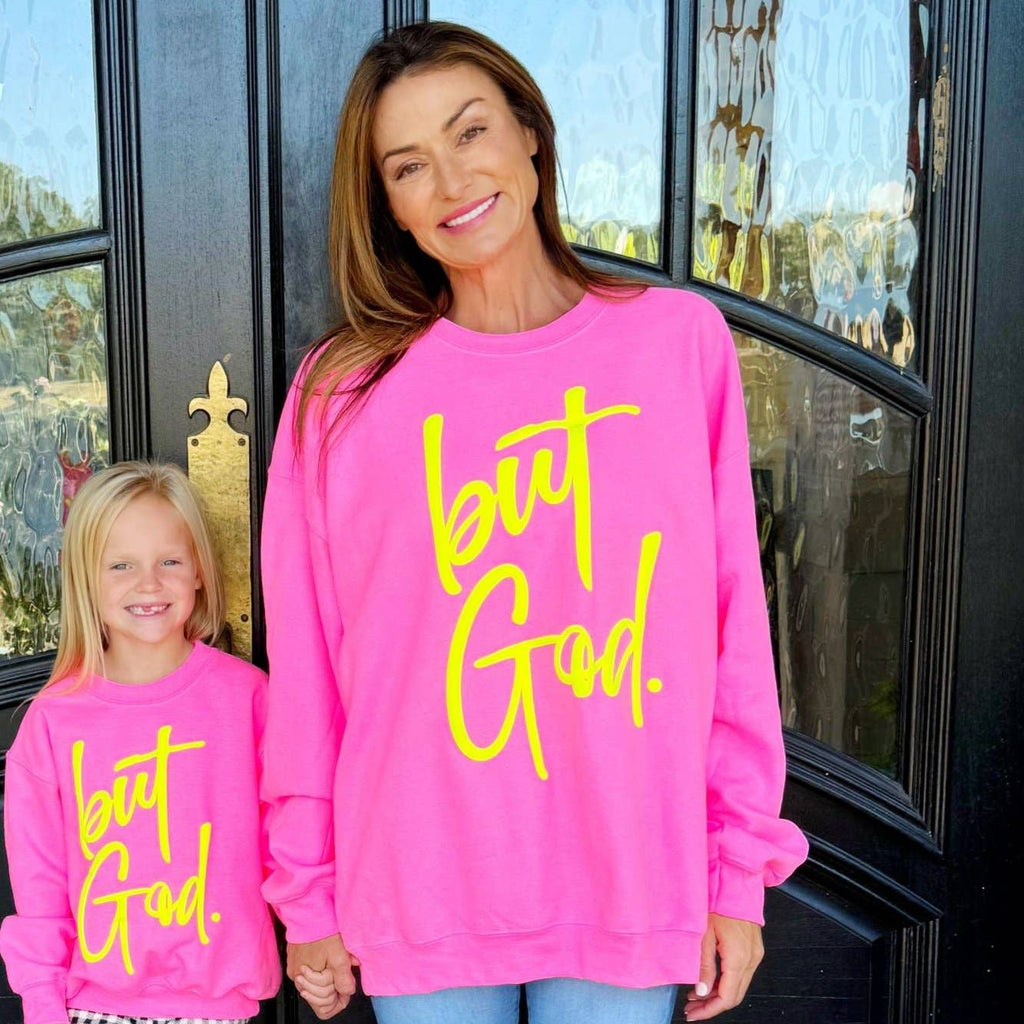 Puff But God Neon Pink - Adult & Kids T-Shirts, Sweatshirts & Hoodies apparel design preview 1