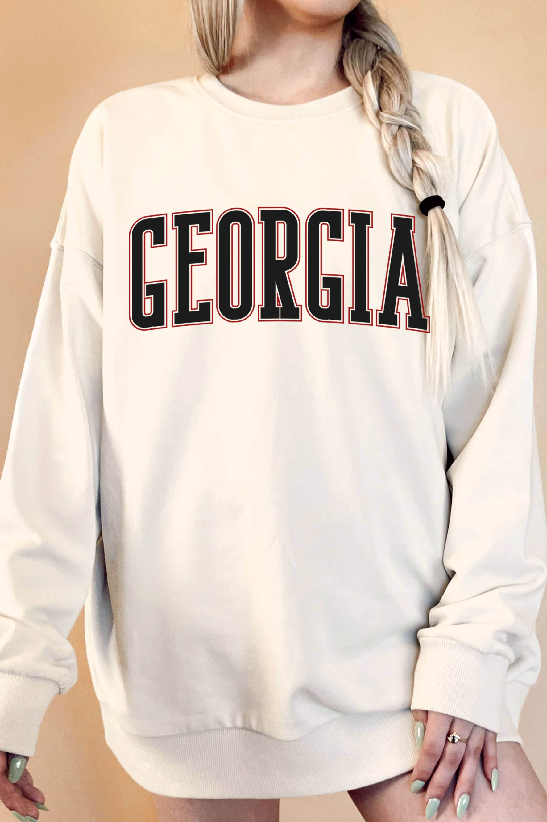 Georgia Puff Print Oversize Graphix Terry - Adult & Kids T-Shirts, Sweatshirts & Hoodies apparel design preview 1