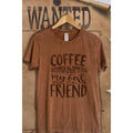 Coffee Is My Best Friend Mineral Wash Vintage Graphic - Adult & Kids T-Shirts, Sweatshirts & Hoodies apparel design preview 1