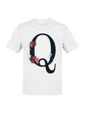 Floral Typography Letter Q Women's - Adult & Kids T-Shirts, Sweatshirts & Hoodies apparel design preview 1