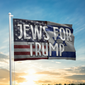 Jews For Trump Flag 2294 - Adult & Kids T-Shirts, Sweatshirts & Hoodies apparel design preview 1