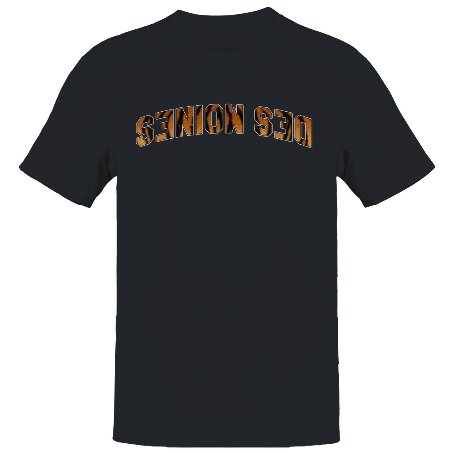 Des Moines Seniors Tiger Print Arc Men's - Adult & Kids T-Shirts, Sweatshirts & Hoodies apparel design preview 1
