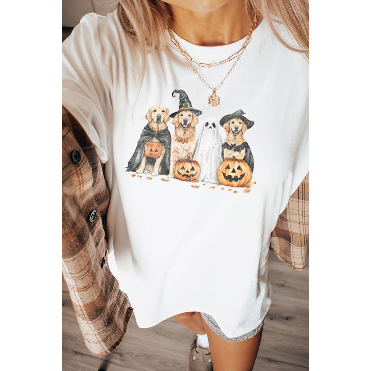 Spooky Pups Vintage Graphic Oversized - Adult & Kids T-Shirts, Sweatshirts & Hoodies apparel design preview 1