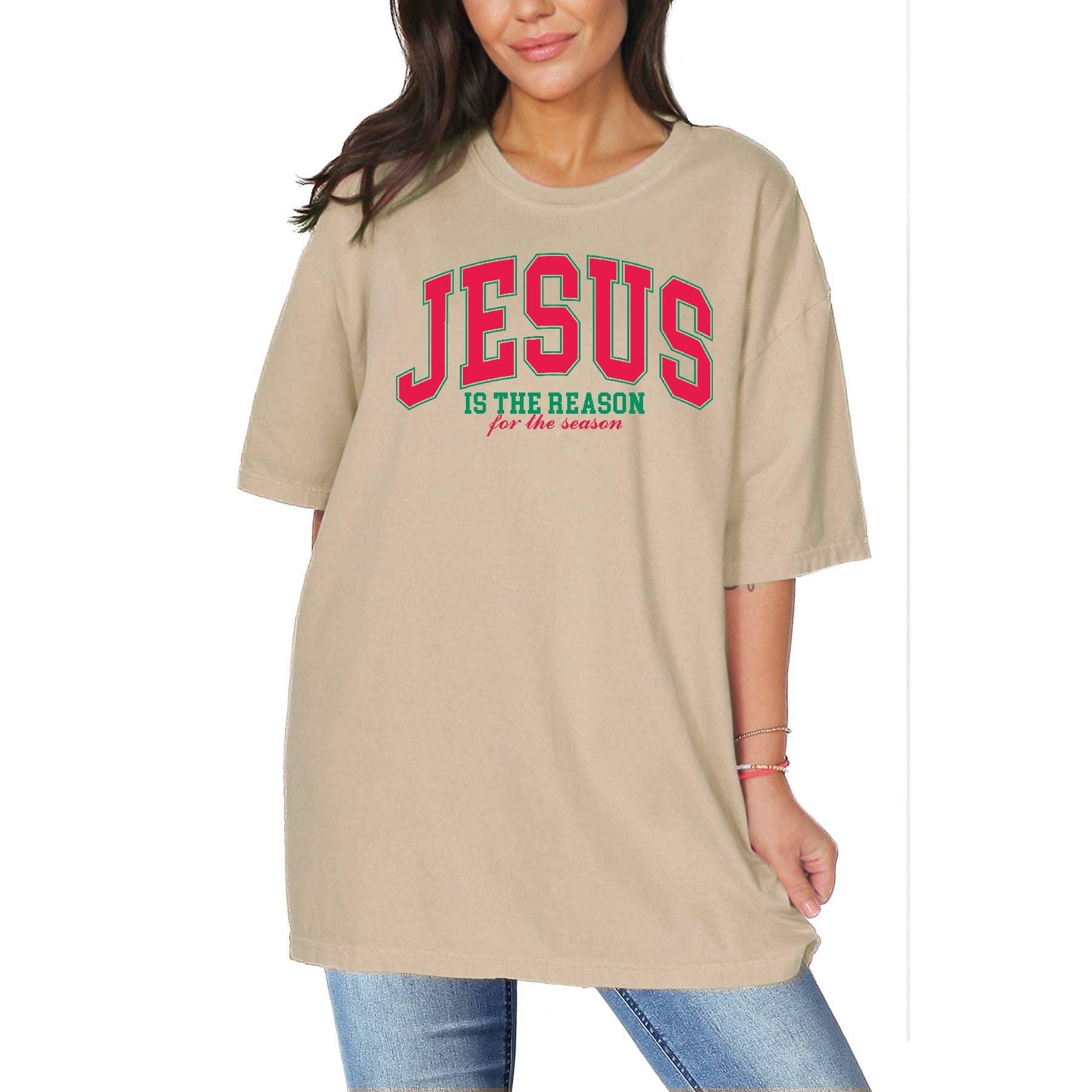 Jesus Is the Reason Oversized Unisex T - Adult & Kids T-Shirts, Sweatshirts & Hoodies apparel design preview 1