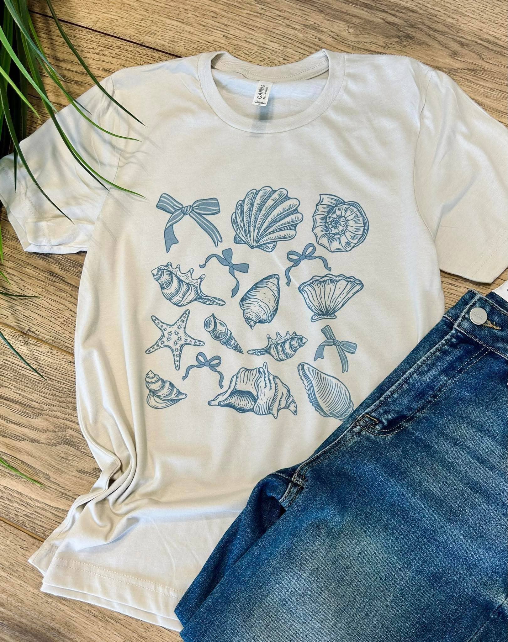 Coquette Seashell Graphic /Crew - Adult & Kids T-Shirts, Sweatshirts & Hoodies apparel design preview 1