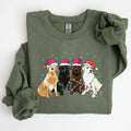 Christmas Dogs, Puppies, Dog Lovers, Santa Winter - Adult & Kids T-Shirts, Sweatshirts & Hoodies apparel design preview 1