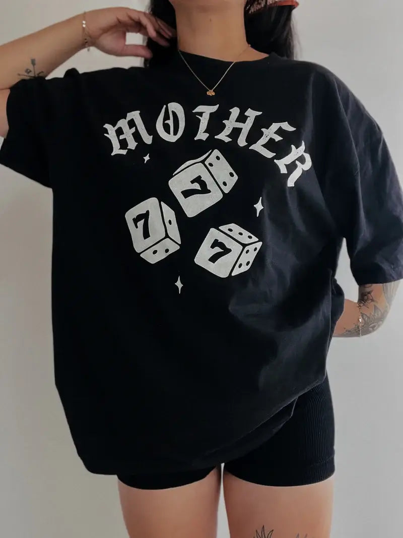 Mother Dice Mom Graphic Black - Adult & Kids T-Shirts, Sweatshirts & Hoodies apparel design preview 1