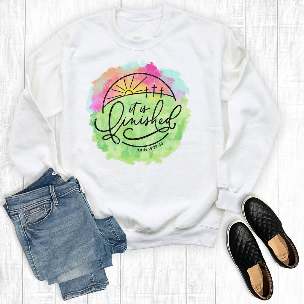 Easter It Is Finished - Adult & Kids T-Shirts, Sweatshirts & Hoodies apparel design preview 1