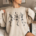 Dancing Skeletons Moon Halloween - Adult & Kids T-Shirts, Sweatshirts & Hoodies apparel design preview 1