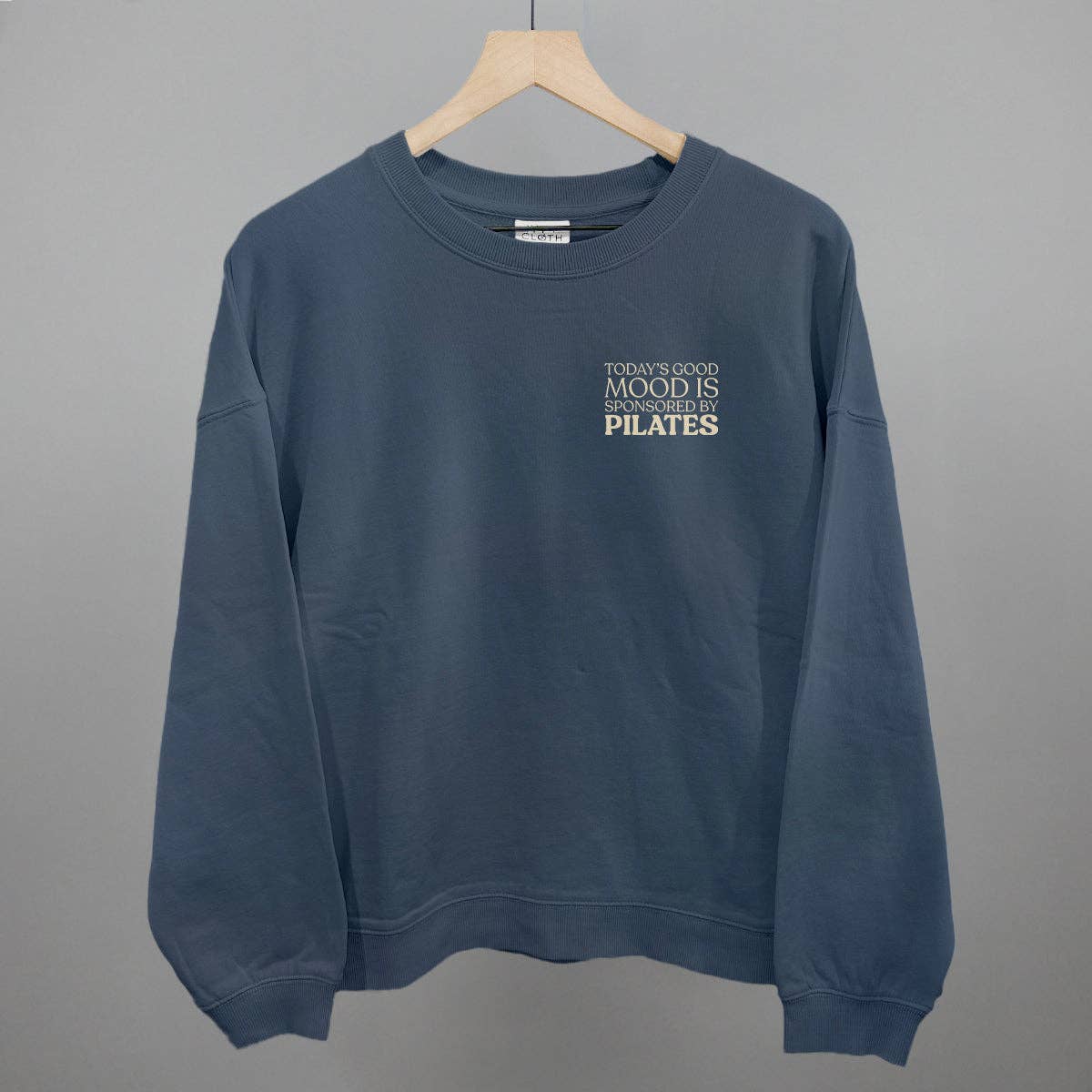 Good Mood Sponsored By Pilates (Left Chest) - Adult & Kids T-Shirts, Sweatshirts & Hoodies apparel design preview 1