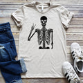 Skeleton Peace Sign Halloween Sizes XS-2XL - Adult & Kids T-Shirts, Sweatshirts & Hoodies apparel design preview 1