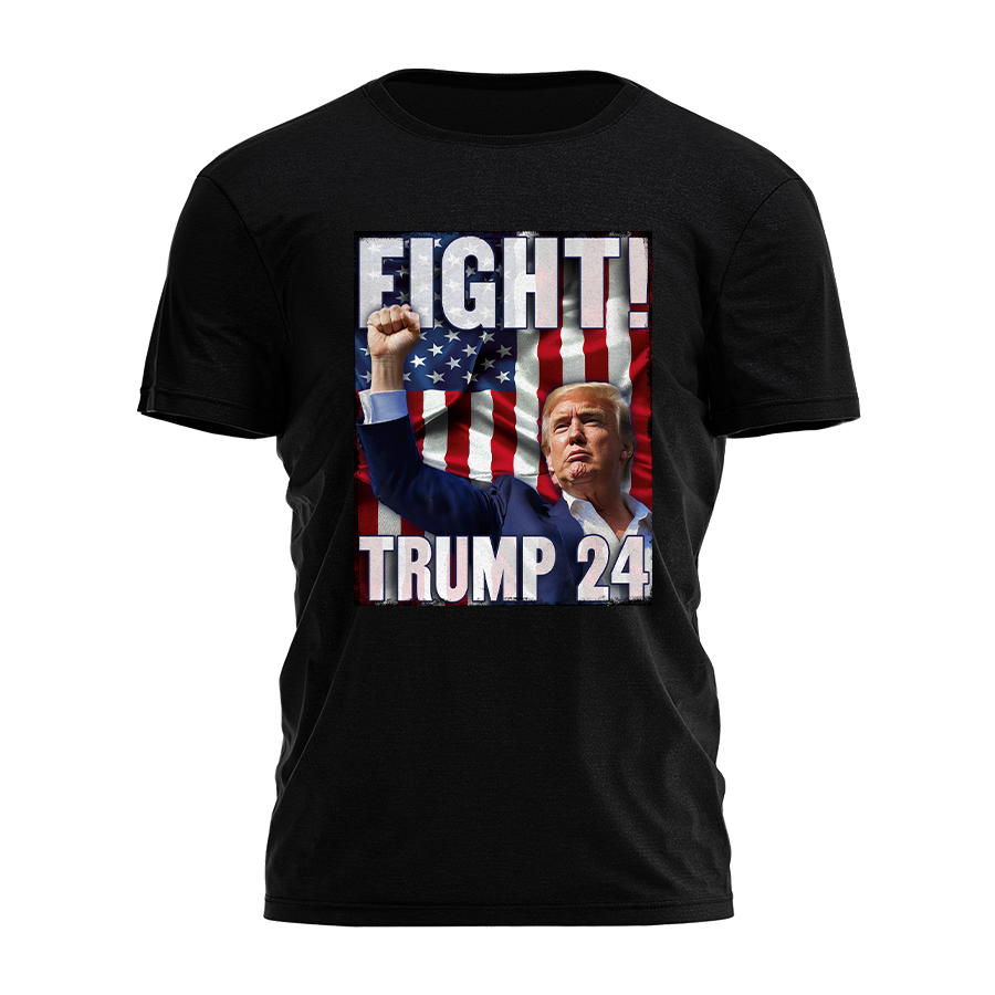 Trump 24 Fight 2762 - Adult & Kids T-Shirts, Sweatshirts & Hoodies apparel design preview 1