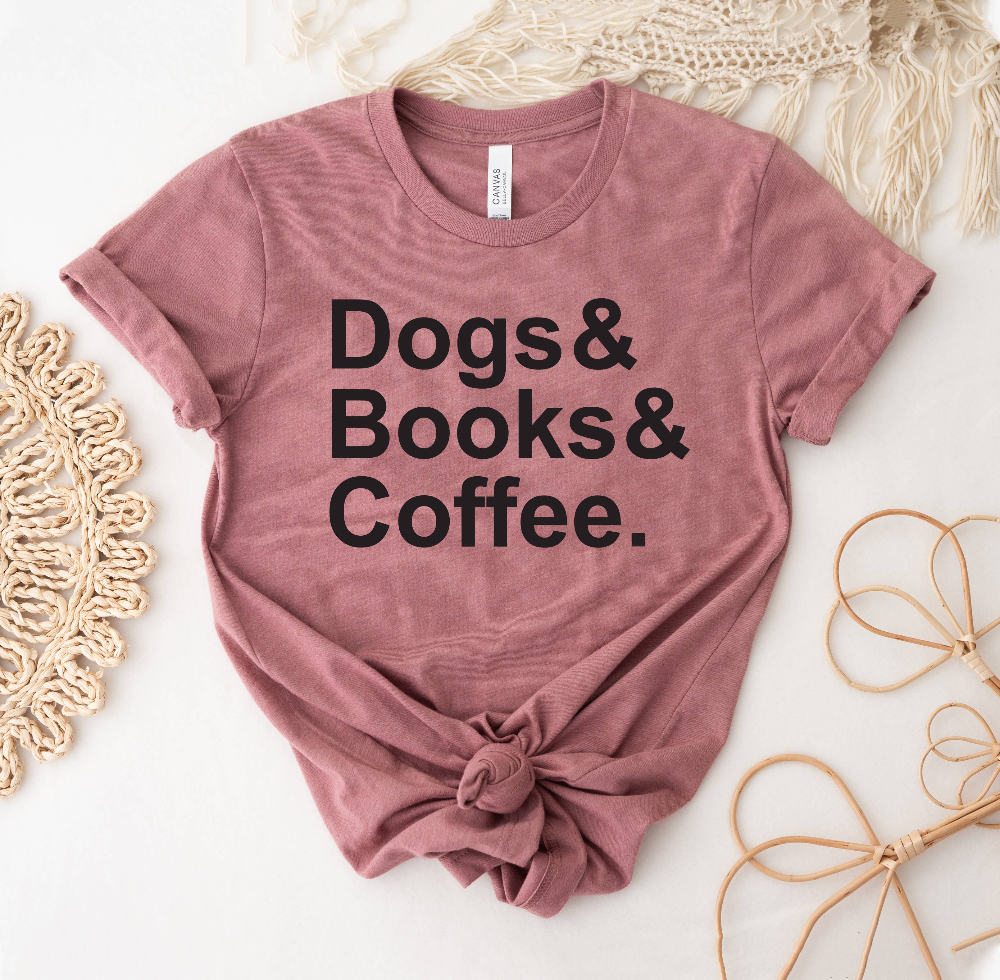 Dogs and Books Coffee - Adult & Kids T-Shirts, Sweatshirts & Hoodies apparel design preview 1