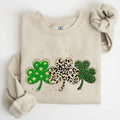 Leopard Print Shamrocks, St Patrick's Day - Adult & Kids T-Shirts, Sweatshirts & Hoodies apparel design preview 1
