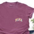 Mama, Retro Floral, Pocket - Adult & Kids T-Shirts, Sweatshirts & Hoodies apparel design preview 1