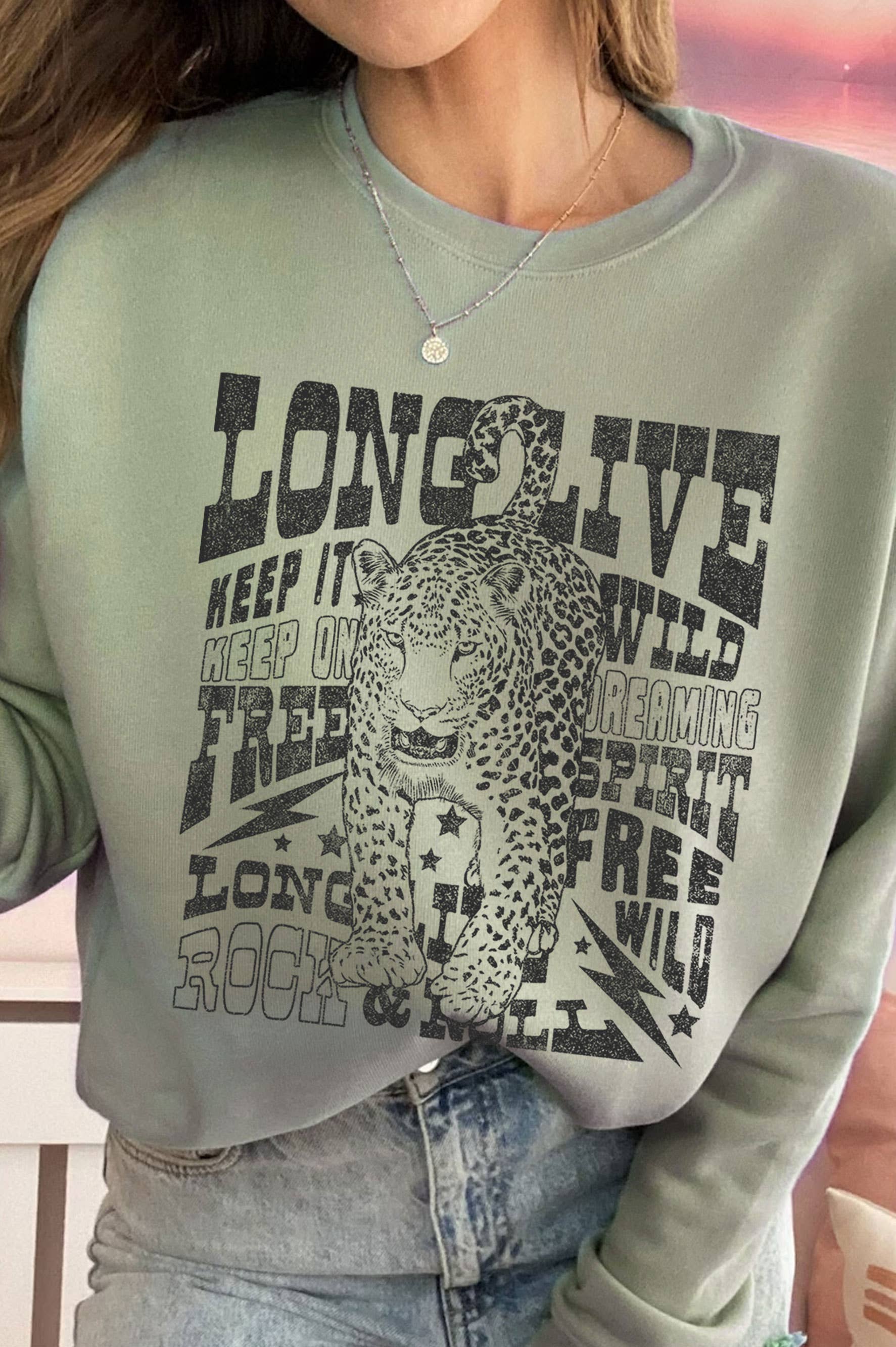 Long Live Keep It Wild Graphic Brushed - Adult & Kids T-Shirts, Sweatshirts & Hoodies apparel design preview 1