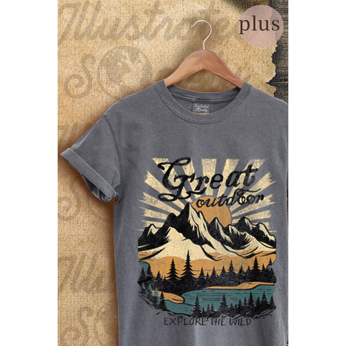 Great Outdoor Vintage Graphic Plus - Adult & Kids T-Shirts, Sweatshirts & Hoodies apparel design preview 1