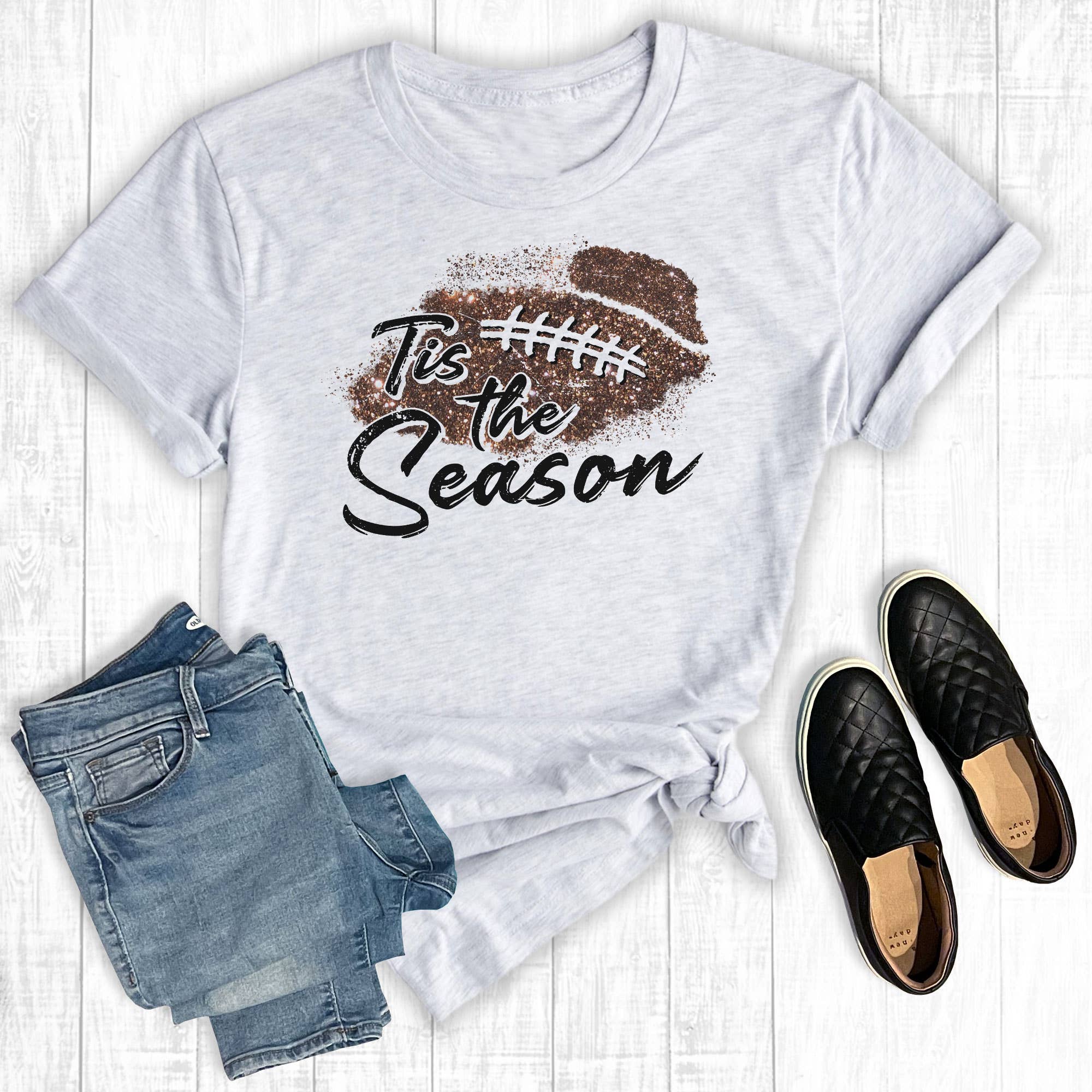 Tis the Season Football - Adult & Kids T-Shirts, Sweatshirts & Hoodies apparel design preview 1