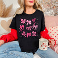 Pink Valentine Bows - Adult & Kids T-Shirts, Sweatshirts & Hoodies apparel design preview 1