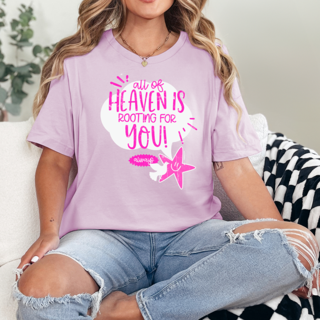 All of Heaven Is Rooting For You Graphic Bella Canvas - Adult & Kids T-Shirts, Sweatshirts & Hoodies apparel design preview 1